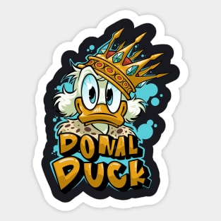 Donal Duck Vintage Cartoon Sticker